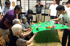 写真：国際大の学生さん