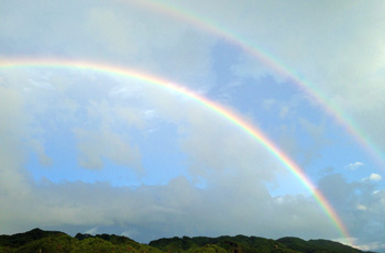 写真：二重の虹
